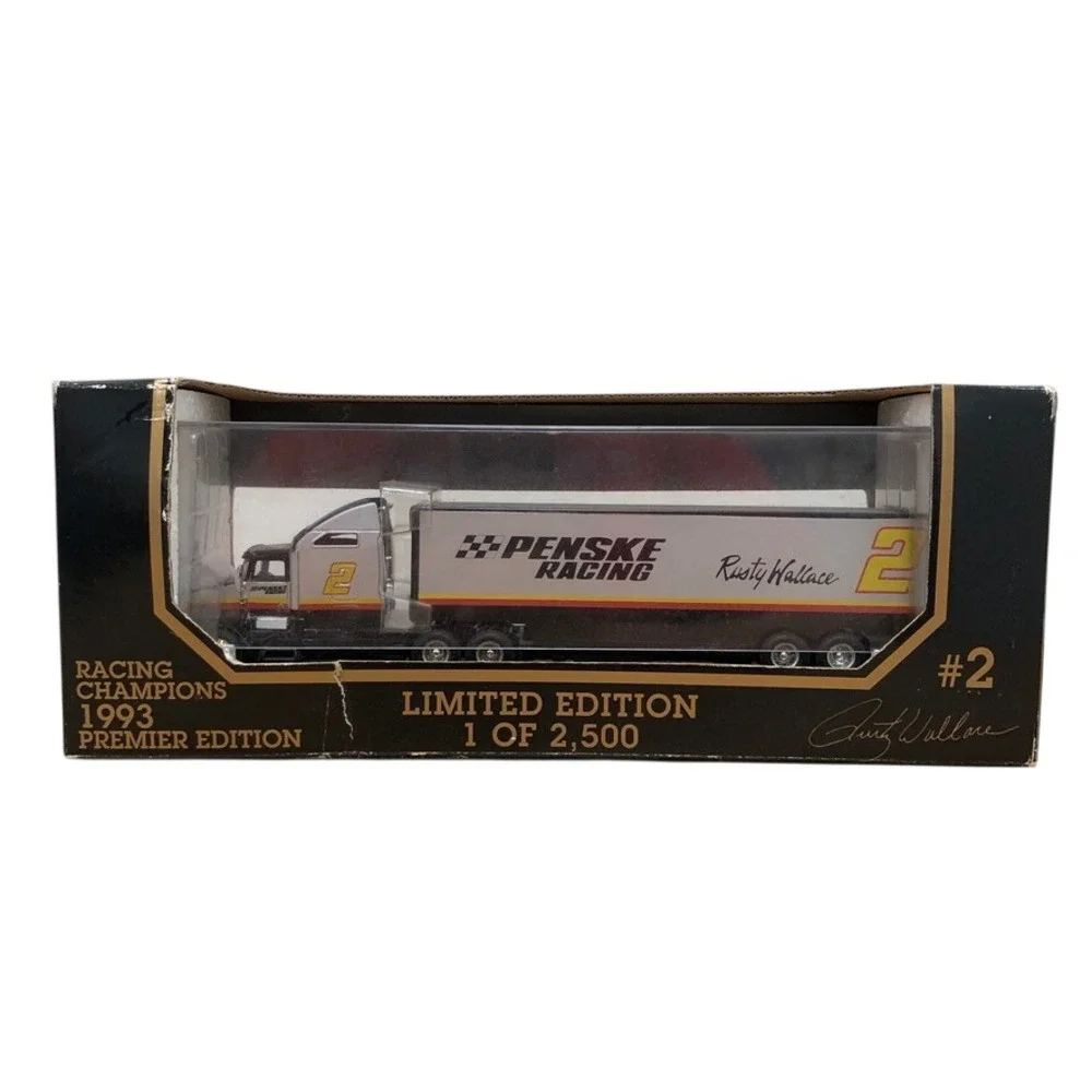 Racing Champions Die Cast Transporter 1:64 Silver Penske Rusty Wallace #2